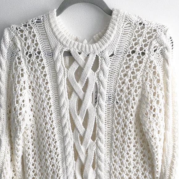 Zac Posen ‘Angela’ Lace Up Sweater - Picture 4 of 8